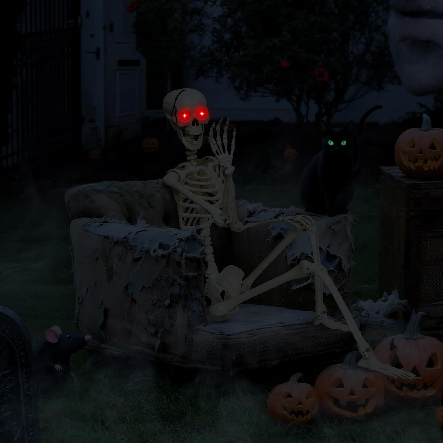 Hauntiva™ Life-Size Halloween Skeleton Decor