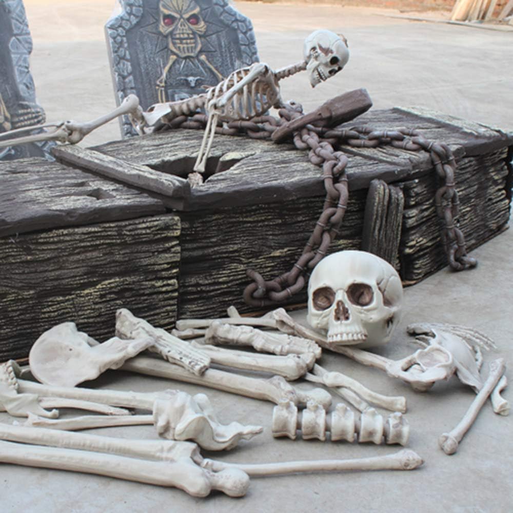Hauntiva™ Hauntingly Elegant Skeleton Decor Set – 28 pcs