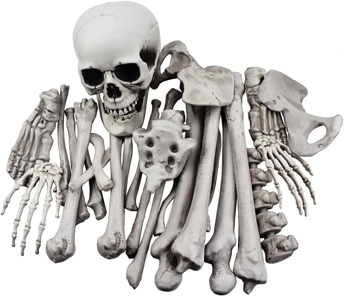 Hauntiva™ Hauntingly Elegant Skeleton Decor Set – 28 pcs