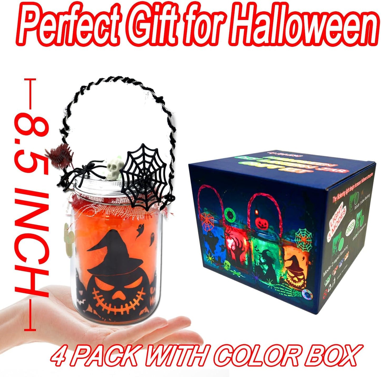 Hauntiva™ Halloween Lantern Craft Kit – 4 pack