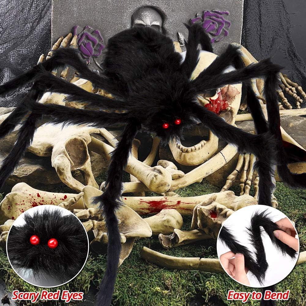 Hauntiva™ Giant Spider & Web Halloween Decor