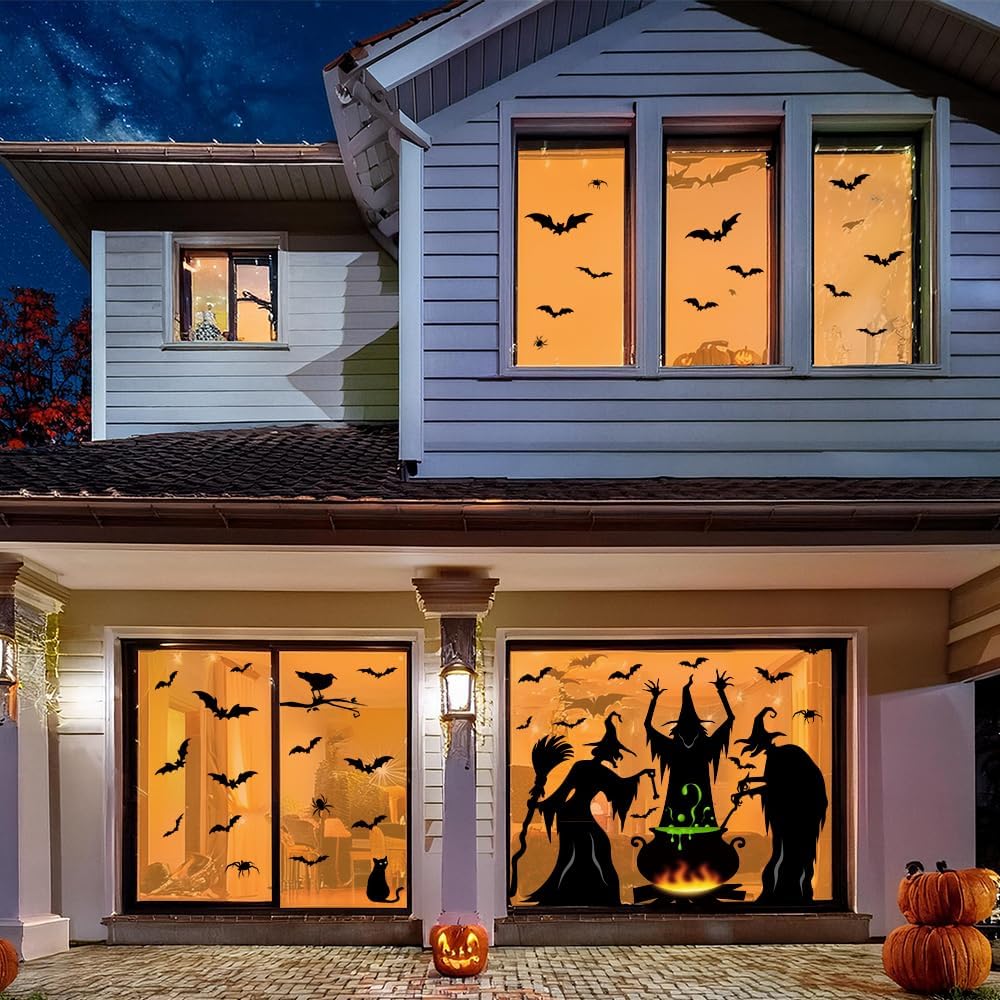 Hauntiva™ Spooky Window Clings Set