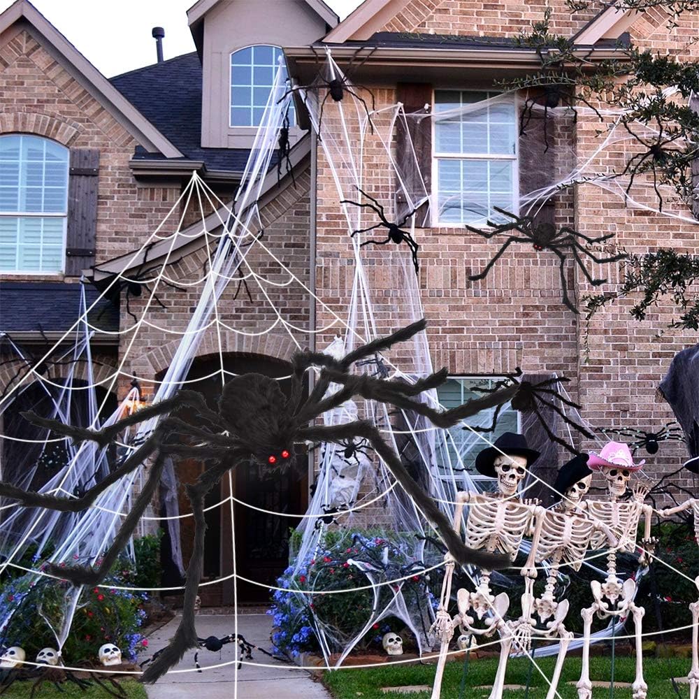 Hauntiva™ Giant Spider & Web Halloween Decor