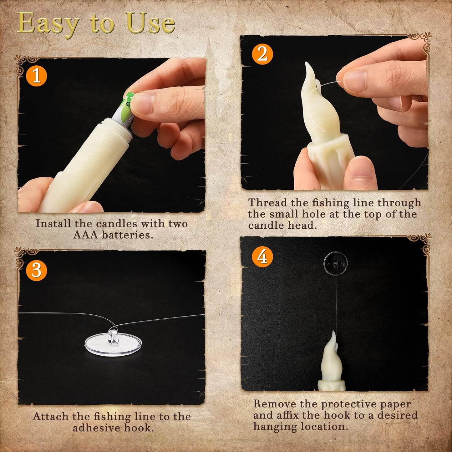 Hauntiva™ Floating Enchantment Candles – 12 pcs