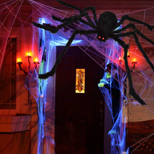 Hauntiva™ Giant Spider & Web Halloween Decor