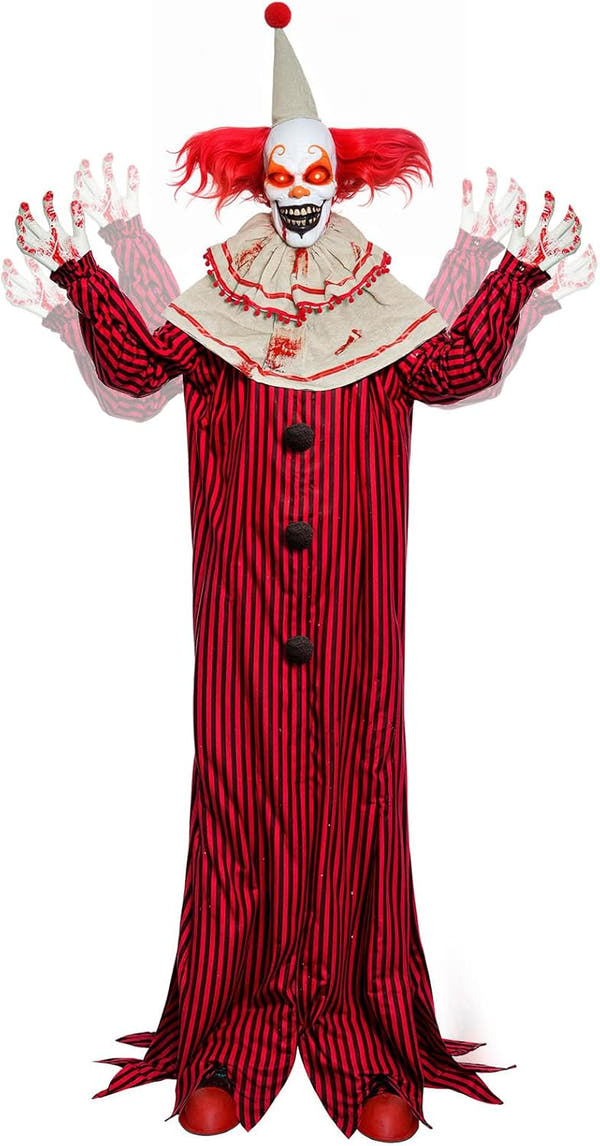 Hauntiva™ Lifesize Animated Scary Clown