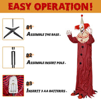 Hauntiva™ Lifesize Animated Scary Clown