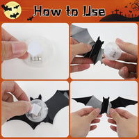 Hauntiva™ Haunting Glow 3D Bat Decorations – 36 pcs