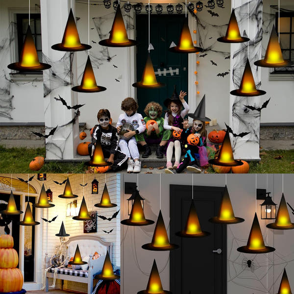 Hauntiva™ Enchanting Floating Witch Hat Set – 12 pcs
