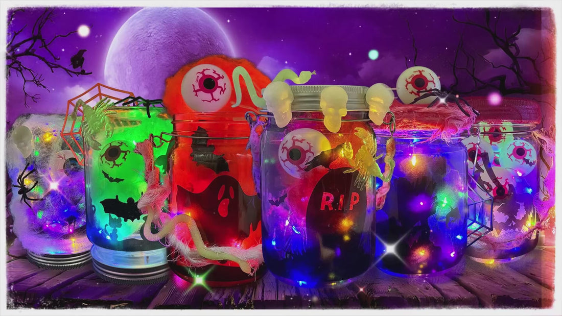 Hauntiva™ Halloween Lantern Craft Kit – 4 pack video
