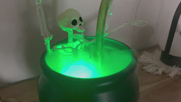Hauntiva™ Spellbinding Floating Cauldron Centerpiece